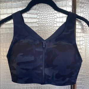 Lululemons Camouflage zip front Sports Bra